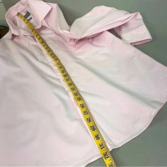 Michael Kors Men Size L Classic Long Sleeve Button Down Dress Shirt Pink Stretch - Picture 7 of 9